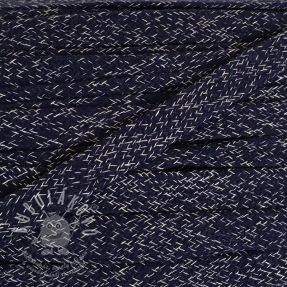 Bavlnená šnůra plochá 15 mm melange marine