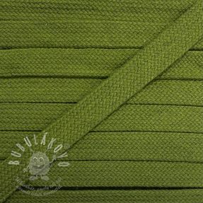 Bavlnená šnůra plochá 13 mm olive green