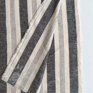 Len YARN DYED BIG Stripe black