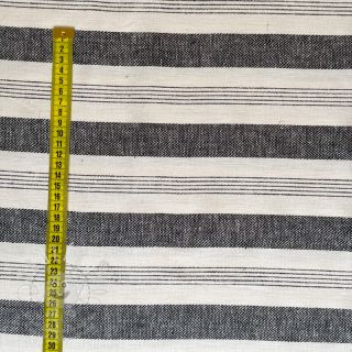 Len YARN DYED BIG Stripe black