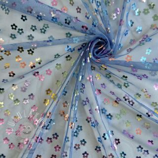 Tyl na TUTU ROYAL FOIL Flower multi