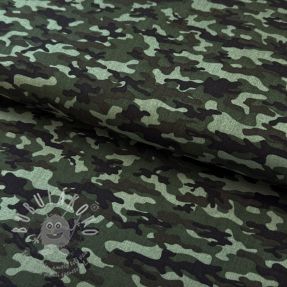 Bavlněná látka Camouflage army