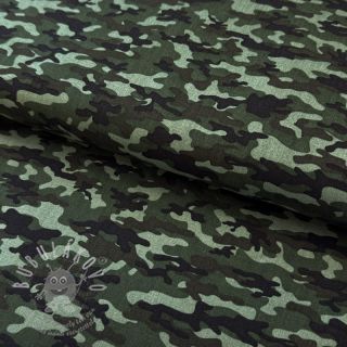 Bavlněná látka Camouflage army