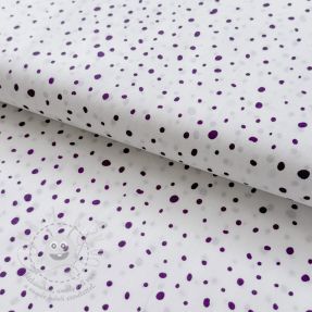 Bavlněná látka Small dots Snoozy violet