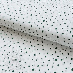 Bavlněná látka Small dots Snoozy camo green