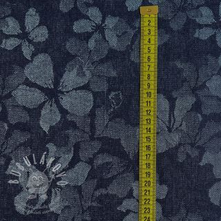 JEANS JACQUARD Flowery indigo