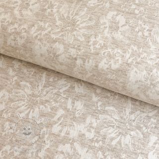 Viskóza se lnem JACQUARD Maria natural