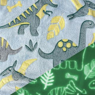 Wellness Fleece Glow in the dark Dino design A