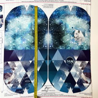 Teplákovina Ice Crystals PANEL SET FOR ADULTS digital print