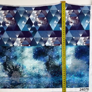 Teplákovina Ice Crystals PANEL SET FOR ADULTS digital print