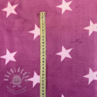 Wellness Fleece Stars pink light pink