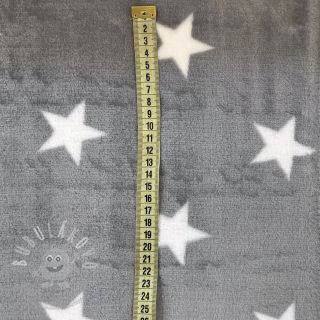 Wellness Fleece Stars grey light grey