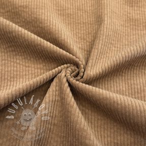 Manšestr 6W WASHED STRETCH camel