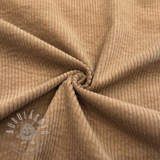 Manšestr 6W WASHED STRETCH camel