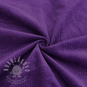 Manšestr 6W WASHED STRETCH purple