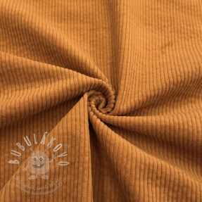 Manšestr 6W WASHED STRETCH mustard