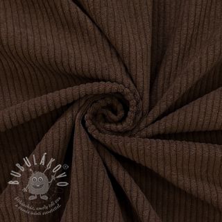 Manšestr 6W COTTON TOUCH dark brown