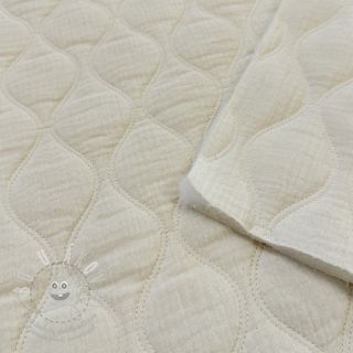 Dvojitá gázovina/mušelín QUILT natural