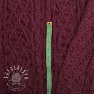 Svetrovina Jacquard CHAIN bordeaux