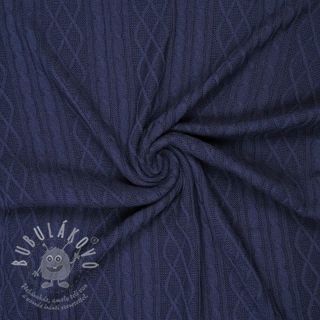 Svetrovina Jacquard CHAIN navy