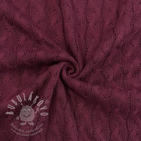 Svetrovina Jacquard CABLE bordeaux