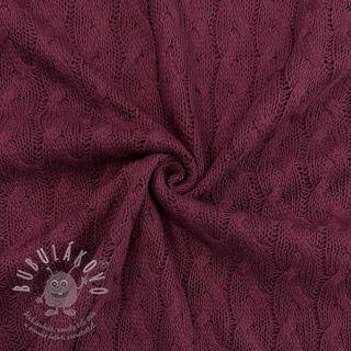 Svetrovina Jacquard CABLE bordeaux