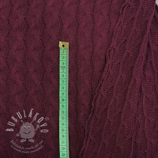 Svetrovina Jacquard CABLE bordeaux