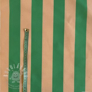 Dekorační látka premium Joyful Basic Stripe green digital print