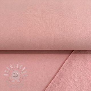 Teplákovina počesaná soft rose ORGANIC