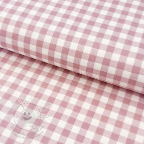 Bavlněná látka FLANNEL Check light pink