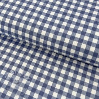 Bavlněná látka FLANNEL Check blue