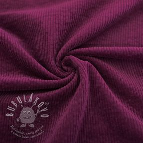 Manšestr 6W WASHED STRETCH aubergine