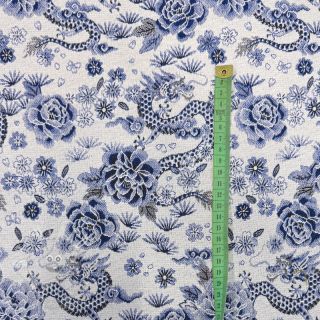 Dekorační látka jacquard Draco blue