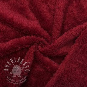 DOUBLE FACE FLEECE TEDDY bordeaux