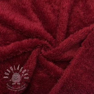 DOUBLE FACE FLEECE TEDDY bordeaux