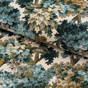 Dekorační látka jacquard Aubusson emeraude